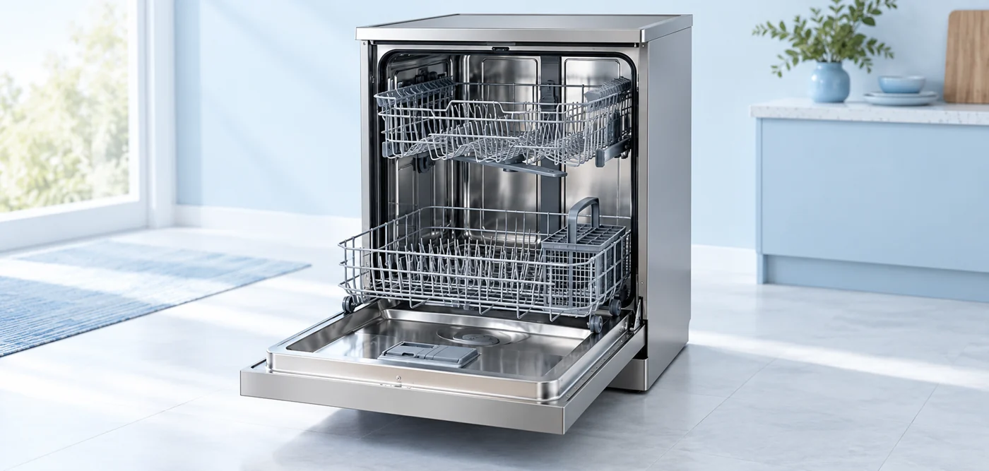 Open dishwasher