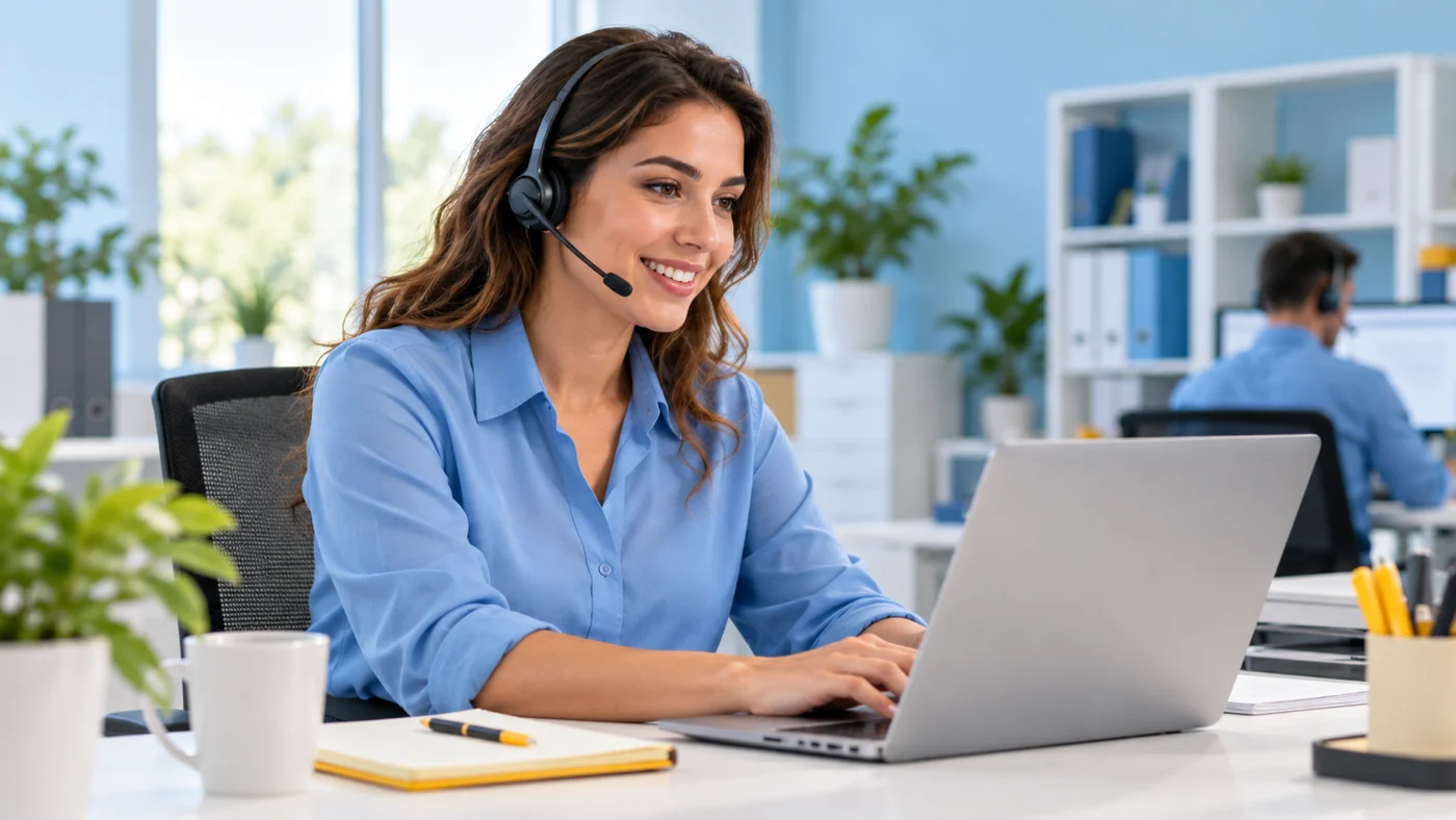 Appliance service coordinator with a headset